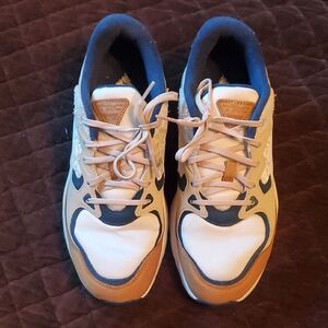 Puma TRC Women's Tan and Blue Sneakers
